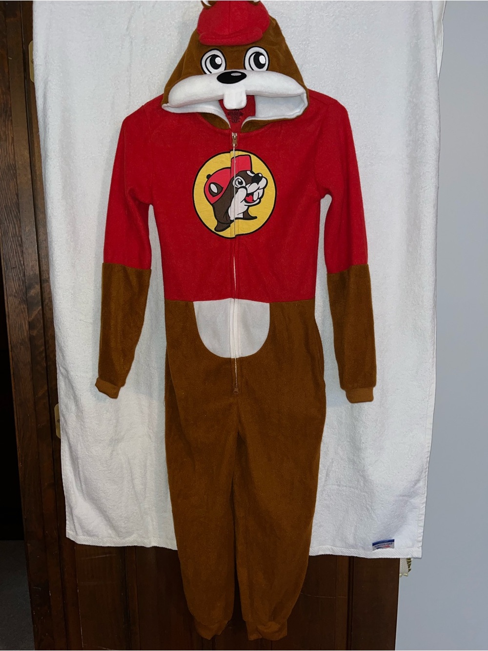 Buc-ees Hooded One-Piece Romper /Halloween Costume 5/6T